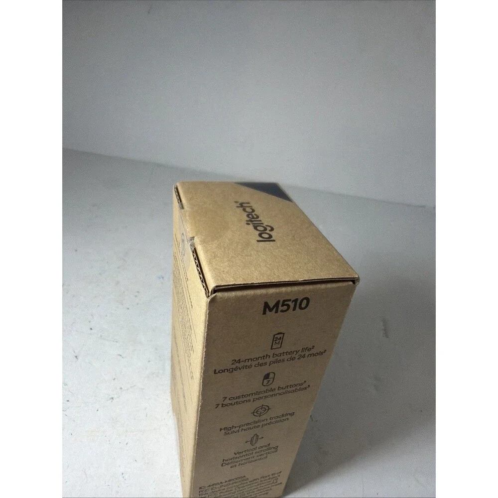 LOGITECH M510 COMFORT PLUS WIRELESS MOUSE 910-006030 SEALED